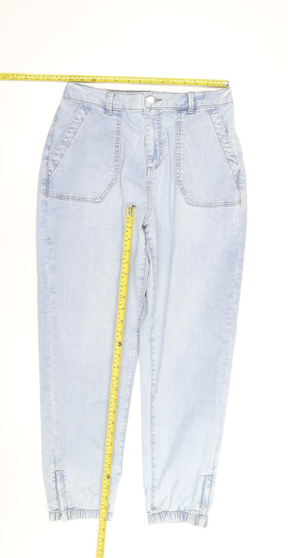 Marks and Spencer Women’s Light Blue High Rise Cropped Jeans Size 12