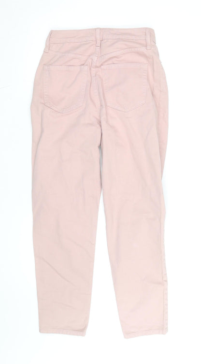 F&F Women’s Pink High Rise Mom Jeans Size 8 Regular Fit