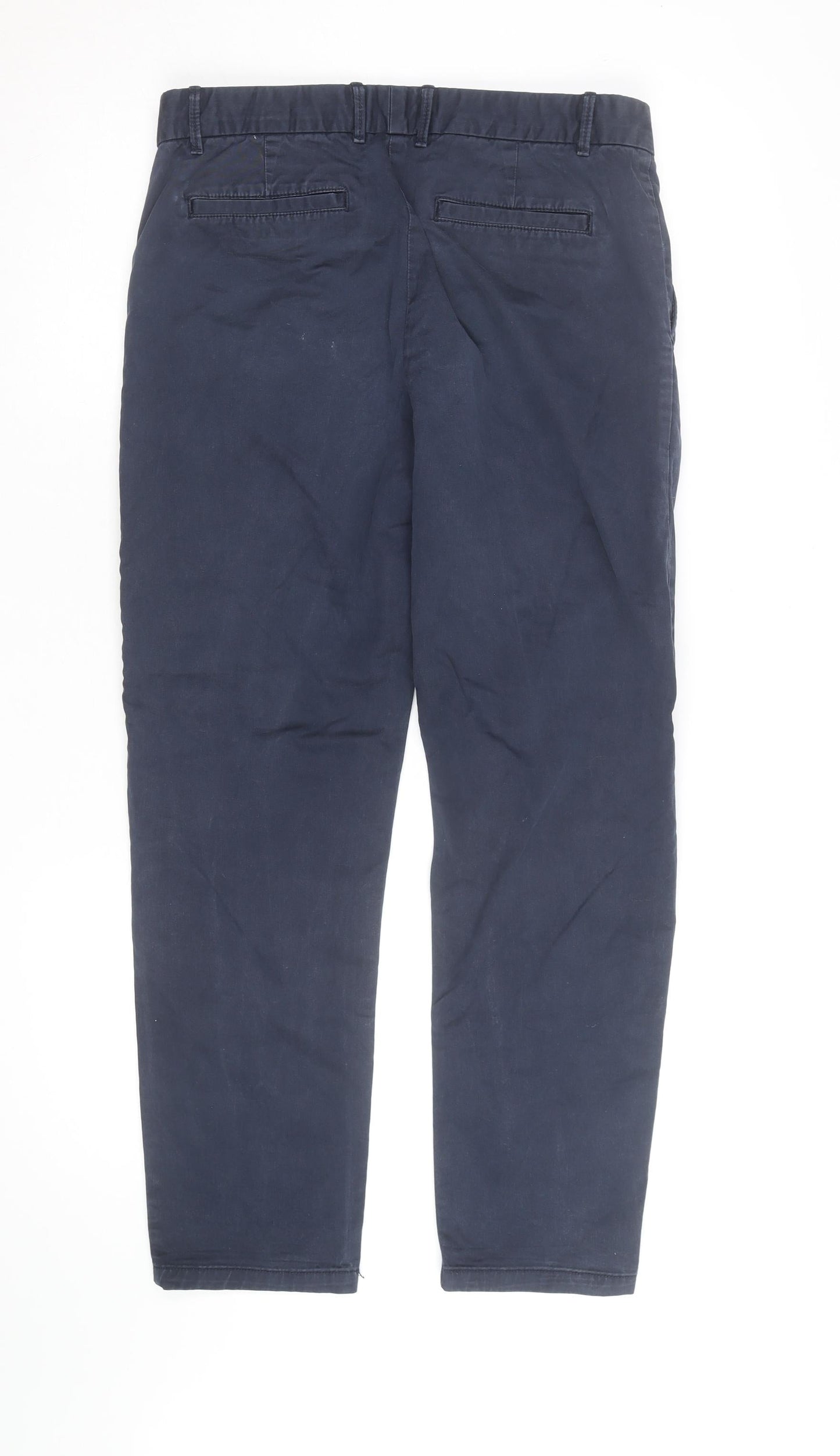 GAP Men's Blue Chino Trousers Size S Regular Straight Fit