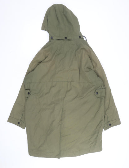 Kin by John Lewis Women's Green Size 12 Hooded Parka Coat