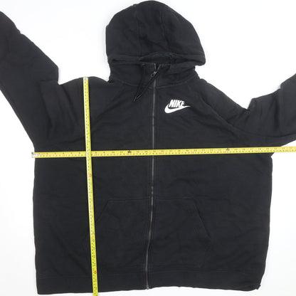Nike Men's Black 3XL Full Zip Hooded Fleece Sweatshirt