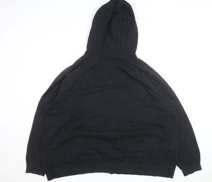 Nike Men's Black 3XL Full Zip Hooded Fleece Sweatshirt