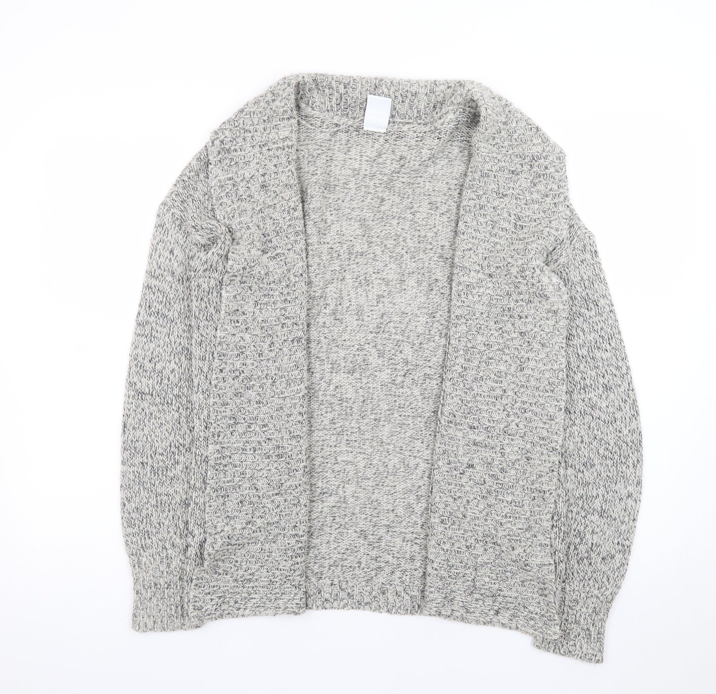 Vero Moda Women's Grey Chunky Knit Open Cardigan Size S