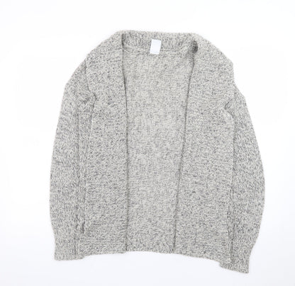 Vero Moda Women's Grey Chunky Knit Open Cardigan Size S
