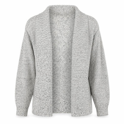 Vero Moda Women's Grey Chunky Knit Open Cardigan Size S
