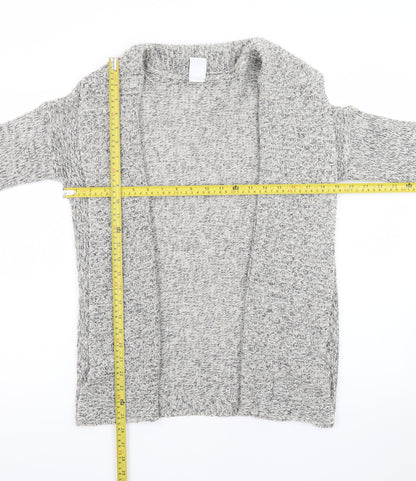 Vero Moda Women's Grey Chunky Knit Open Cardigan Size S