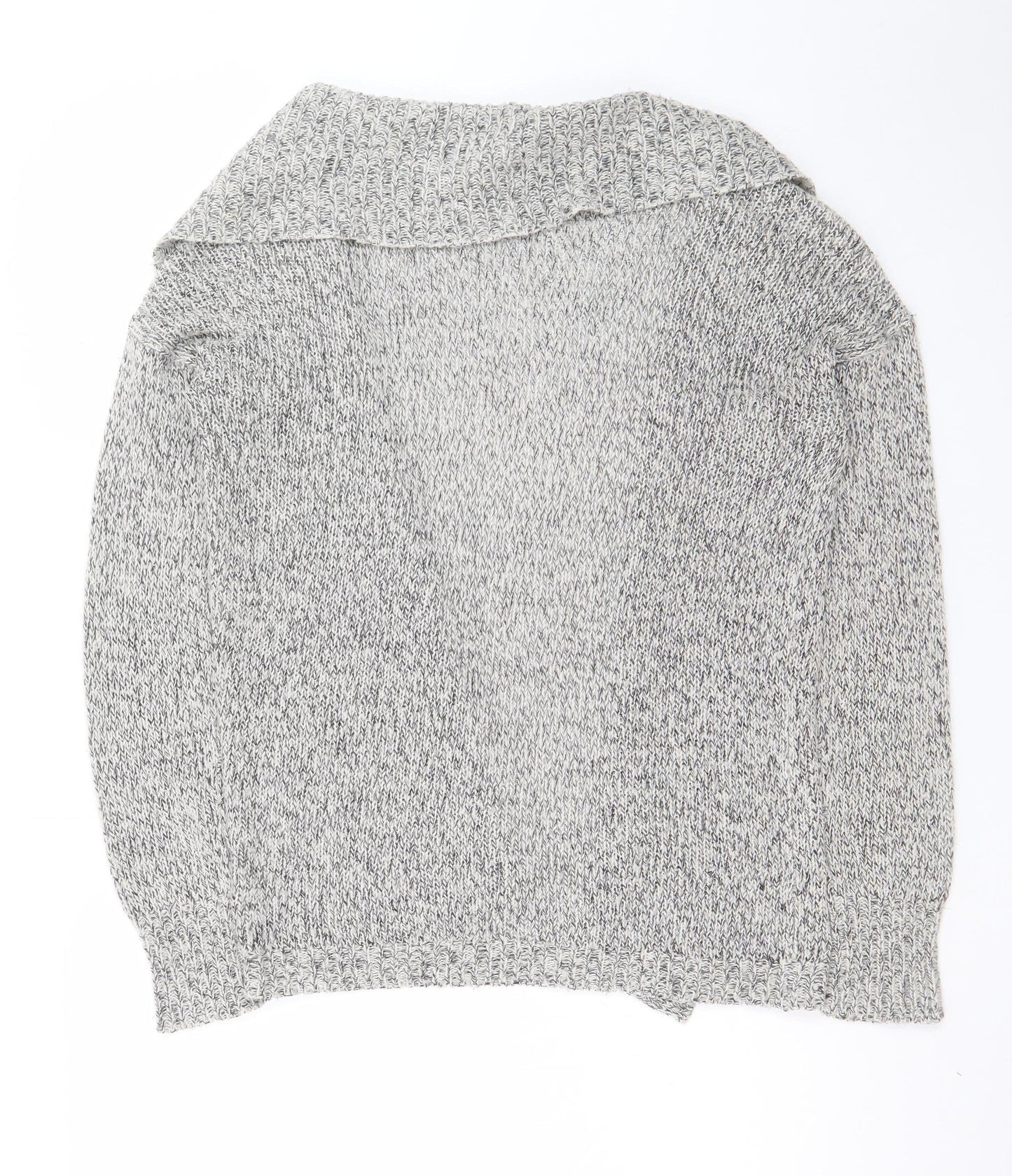 Vero Moda Women's Grey Chunky Knit Open Cardigan Size S