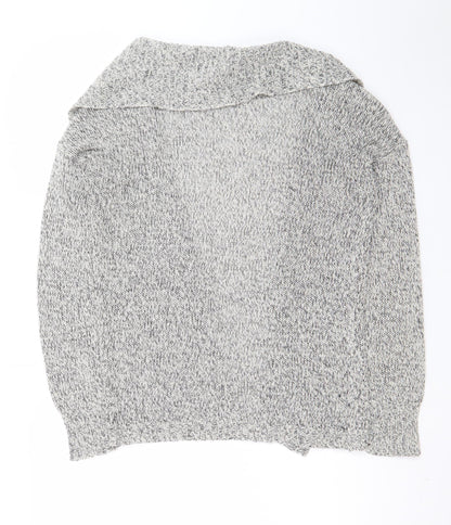 Vero Moda Women's Grey Chunky Knit Open Cardigan Size S
