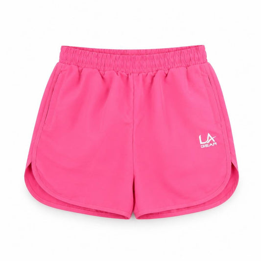 Front view of LA Gear Teens Pink, size 13, Regular Athletic Shorts