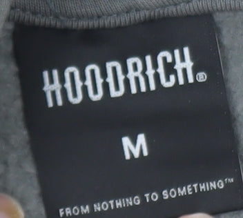 Hoodrich Men's Grey Pullover Hoodie M Graphic Streetwear