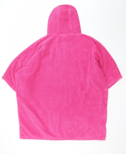 Dryrobe Pink Hooded Towelling Bathrobe Women’s Medium Beach Surf