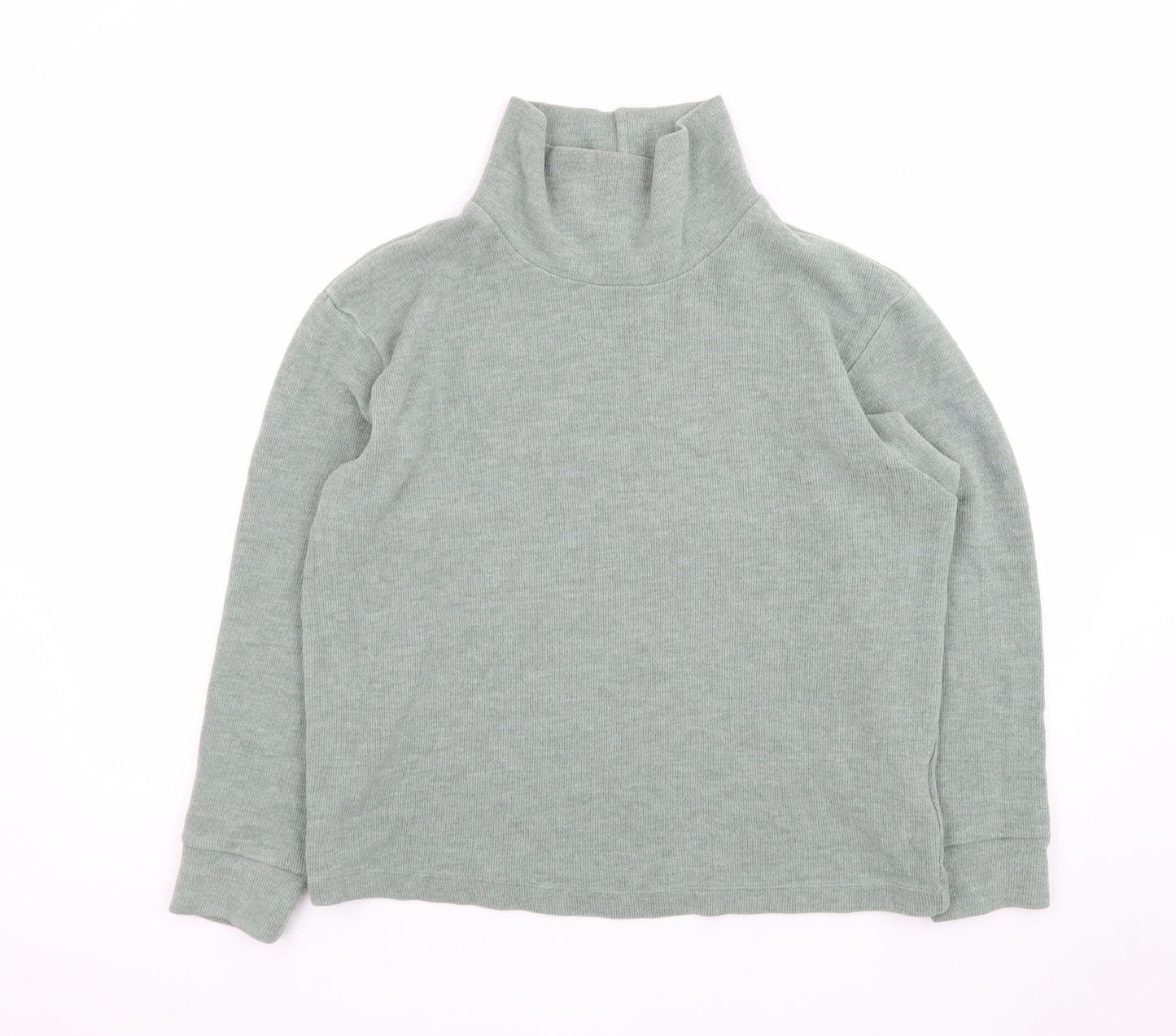 Uniqlo Women Green Roll Neck Knit Jumper Size S