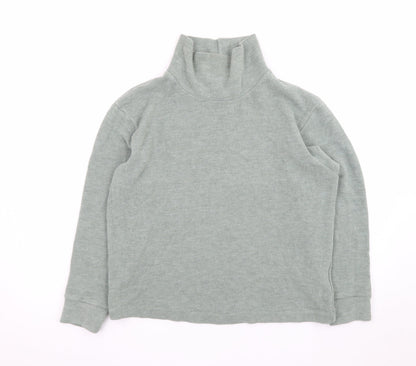 Uniqlo Women Green Roll Neck Knit Jumper Size S