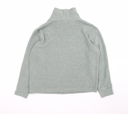 Uniqlo Women Green Roll Neck Knit Jumper Size S