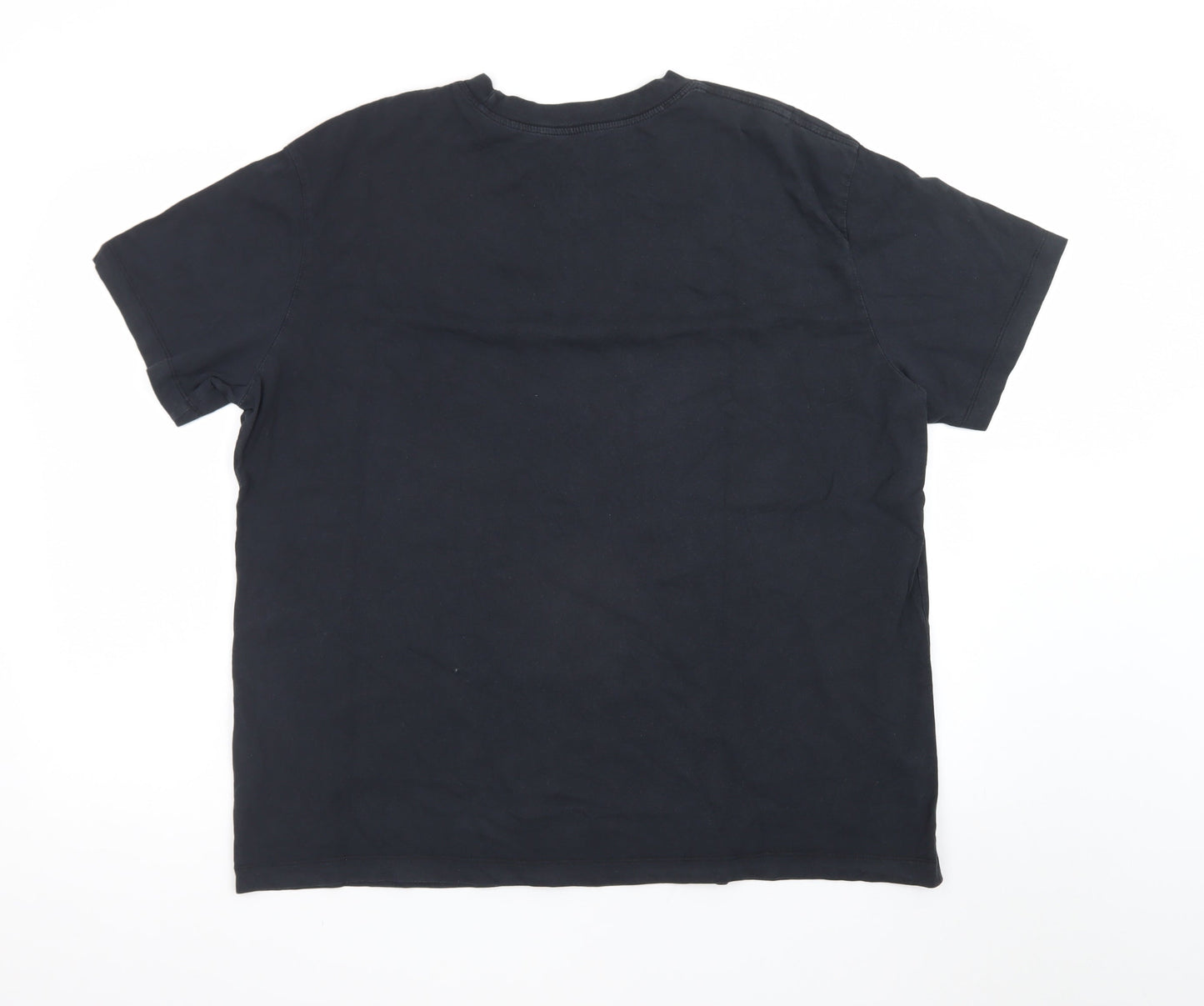 Nike Men's Black Large Loose Fit Crew Neck T-Shirt