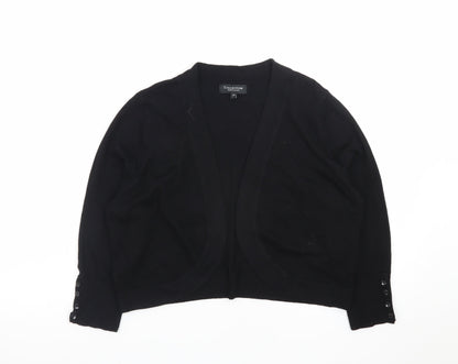 Debenhams Women's Black Size 16 Knit Open Cardigan