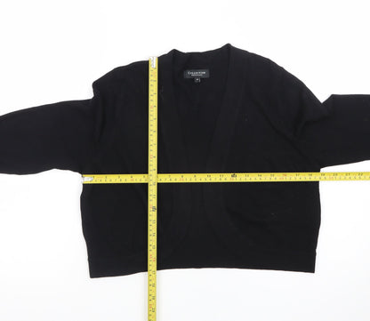 Debenhams Women's Black Size 16 Knit Open Cardigan