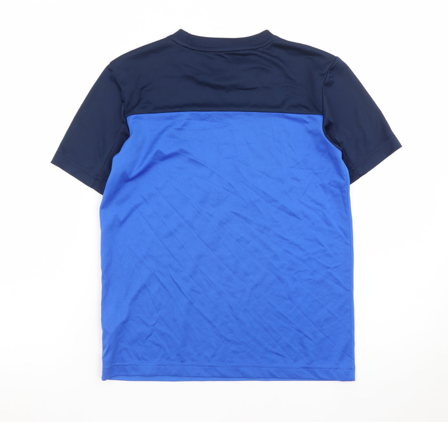 Adidas Boys Blue Climalite Short Sleeve Crew Neck Sports T-Shirt M 11-12 Years