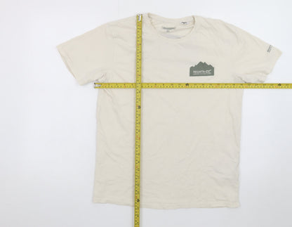 Regatta Men's Beige Graphic Outdoor Crew Neck Cotton T-Shirt M