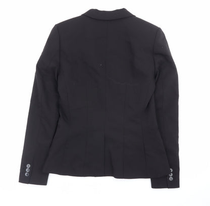 H&M Womens Black Slim Fit Blazer Jacket Size 10 Formal Workwear