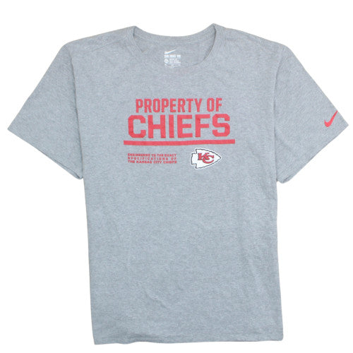 Nike Men's Grey Kansas City Chiefs Athletic T-Shirt 3XL