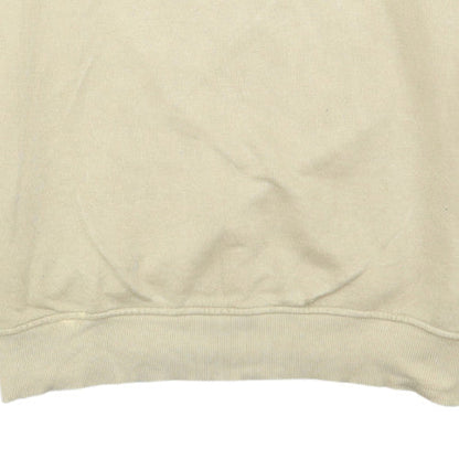 Puma Mens Beige Black Crew Neck Pullover Sweatshirt M