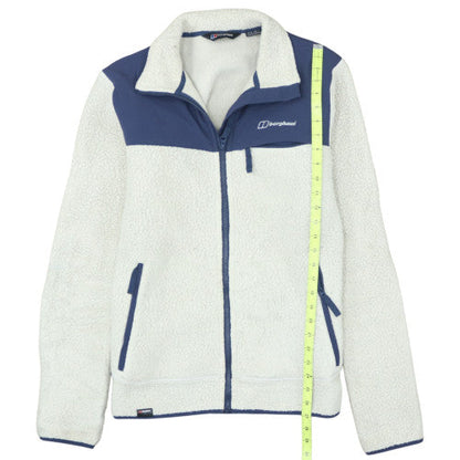 Berghaus Men's White Fleece Jacket M Lightweight Full Zip Outdoor