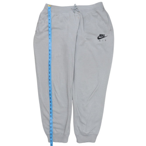 Nike Air Men's Grey Jogger Sweatpants L Fleece Regular Fit