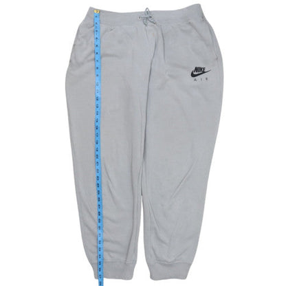Nike Air Men's Grey Jogger Sweatpants L Fleece Regular Fit