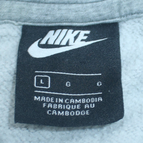 Nike Air Men's Grey Jogger Sweatpants L Fleece Regular Fit