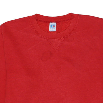 Russell Athletic Men's Red Pullover Classic Fleece Sweatshirt M
