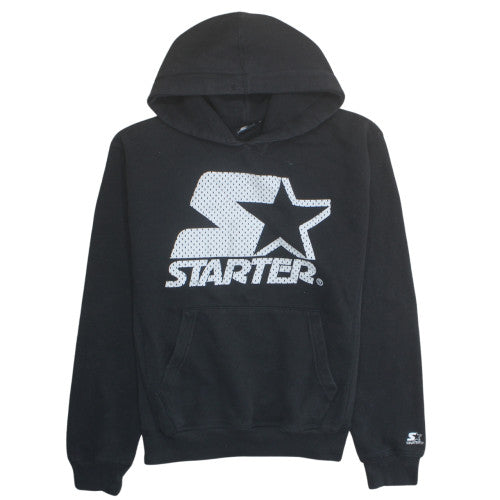 Starter Men’s Black Pullover Hoodie M Sports Graphic Fleece