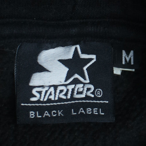 Starter Men’s Black Pullover Hoodie M Sports Graphic Fleece