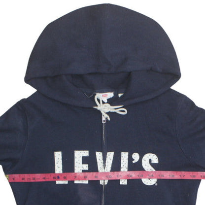 Levi's Men's Blue Full Zip Hoodie M Regular Fleece Sweatshirt