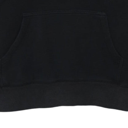 Champion Men's Black Pullover Hoodie L Logo Fleece Sweatshirt