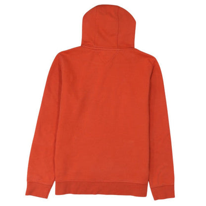 Tommy Hilfiger Men's Orange Pullover Hoodie L Logo Sweatshirt
