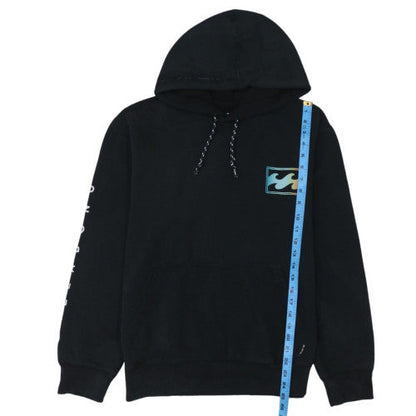Billabong Mens Black Pullover Hoodie M Core Fit Graphic Surf Style