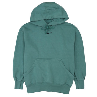 Nike Men’s Green Pullover Hoodie M Regular Fit Fleece Sweatshirt