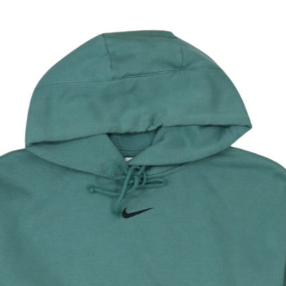 Nike Men’s Green Pullover Hoodie M Regular Fit Fleece Sweatshirt
