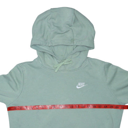 Nike Men's Green Small Pullover Hoodie with Logo