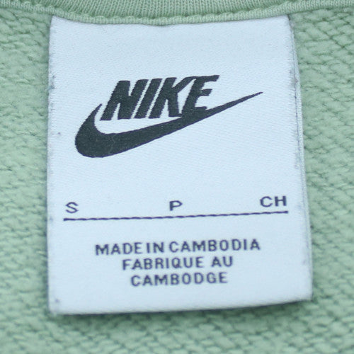 Nike Men's Green Small Pullover Hoodie with Logo