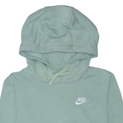 Nike Men's Green Small Pullover Hoodie with Logo