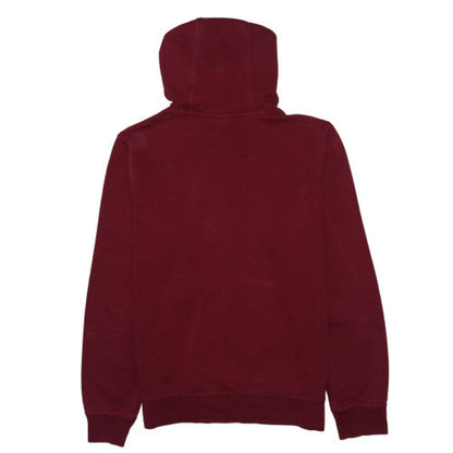 Nike Men's Red Pullover Hoodie Medium Fleece Logo Sweatshirt