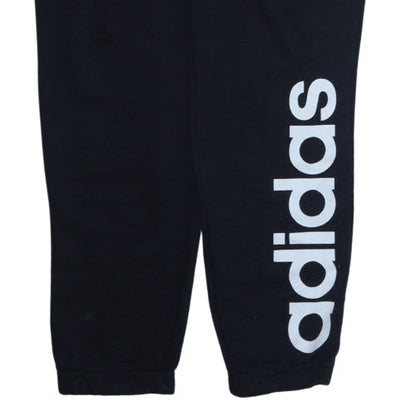 Adidas Men's Black L Jogger Fleece Sweatpants with Logo