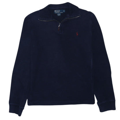 Ralph Lauren Men's Blue 1/4 Zip Cotton Sweatshirt Size S