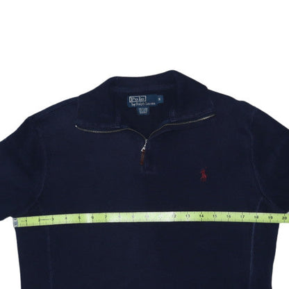 Ralph Lauren Men's Blue 1/4 Zip Cotton Sweatshirt Size S