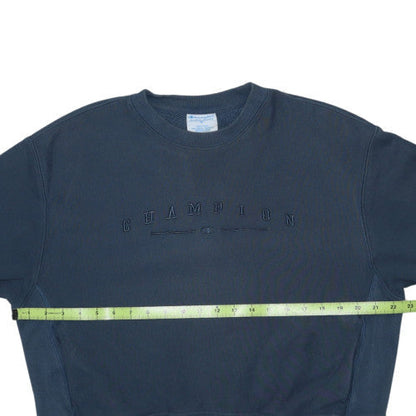 Champion Women’s Blue Reverse Weave Crew Neck Sweatshirt Size M