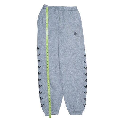 Adidas Women Grey Jogger Sweatpants Size 10 Elastic Waist Pockets