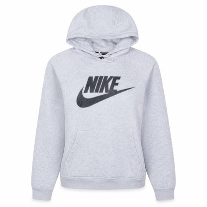 Nike Womens Grey Pullover Hoodie XS Cotton Blend Logo Sweatshirt