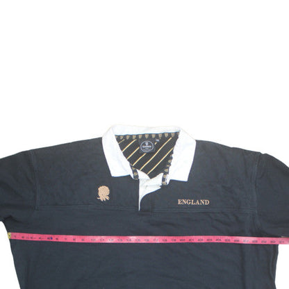 Guinness Men’s Black England 5XL Rugby Shirt Cotton Short Sleeve